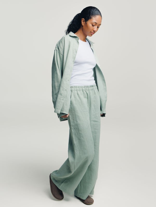 Kielo-pellavahousut, h2o