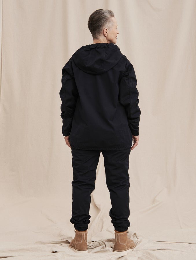 Anorakki, musteensininen