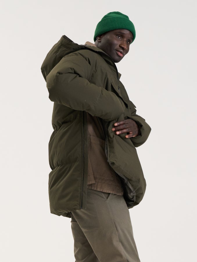 Sotkamo-untuva-anorakki, harmaanvihre&auml;