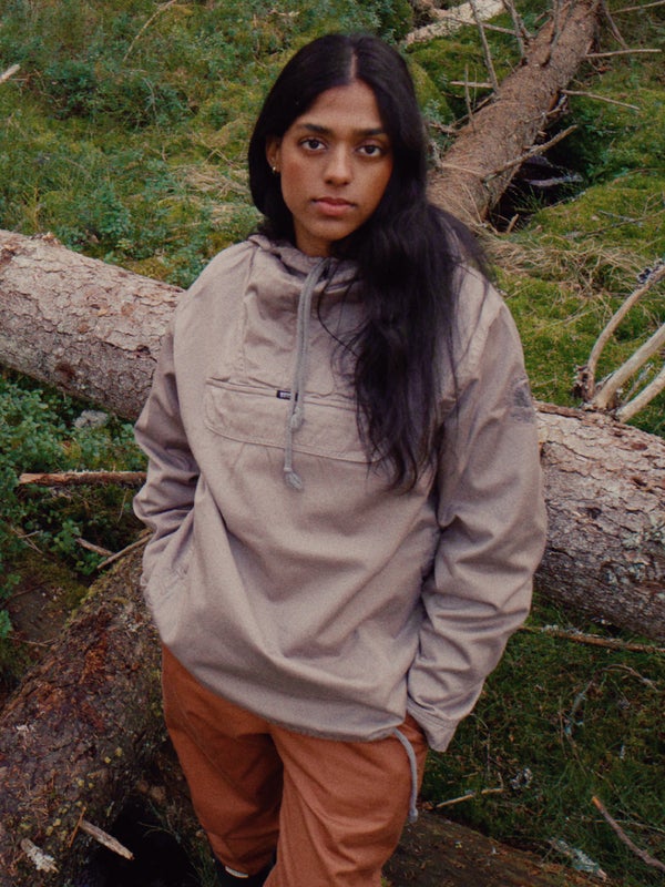 Anorakki, taupe