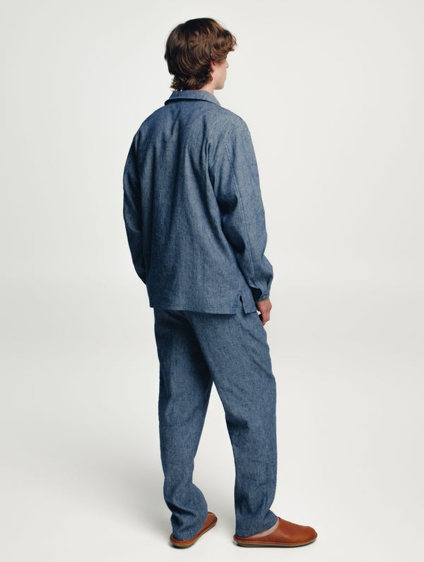 Alvar-paitatakki, deniminsininen