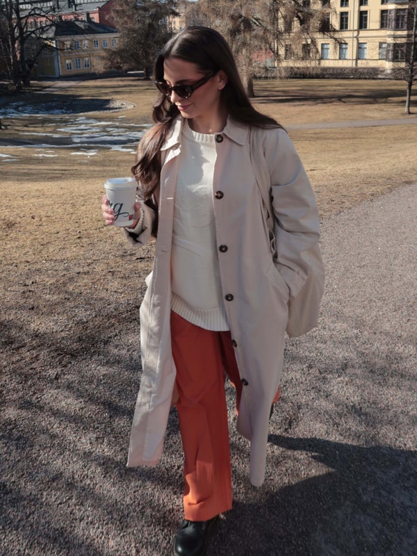 Tuulikki-trenssitakki, rantahiekka