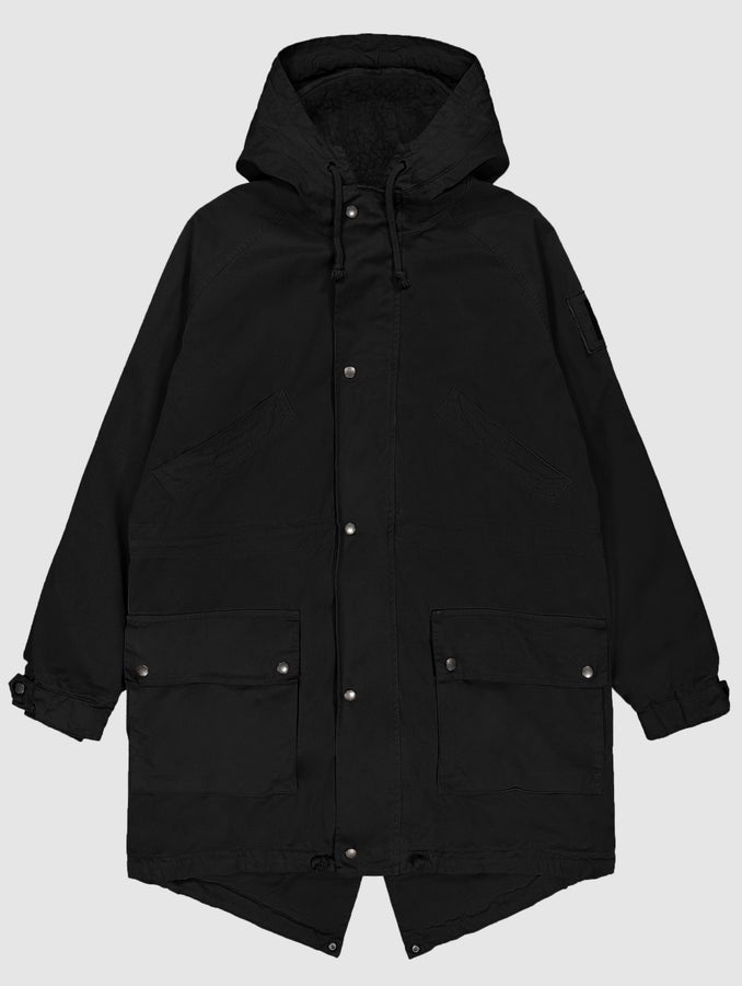 Klassikkoparka, musta