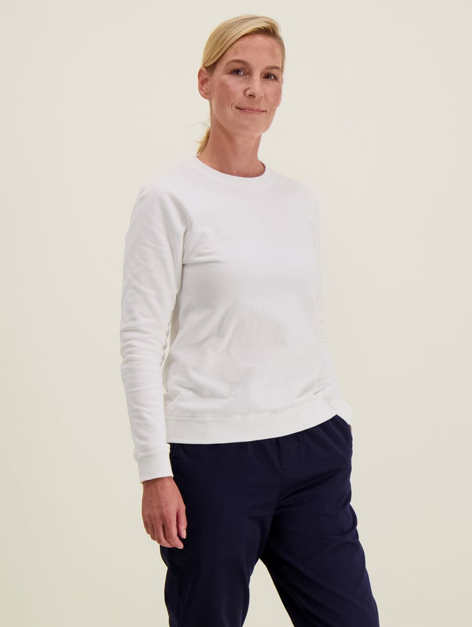 Naisten collegepaita, valkoinen