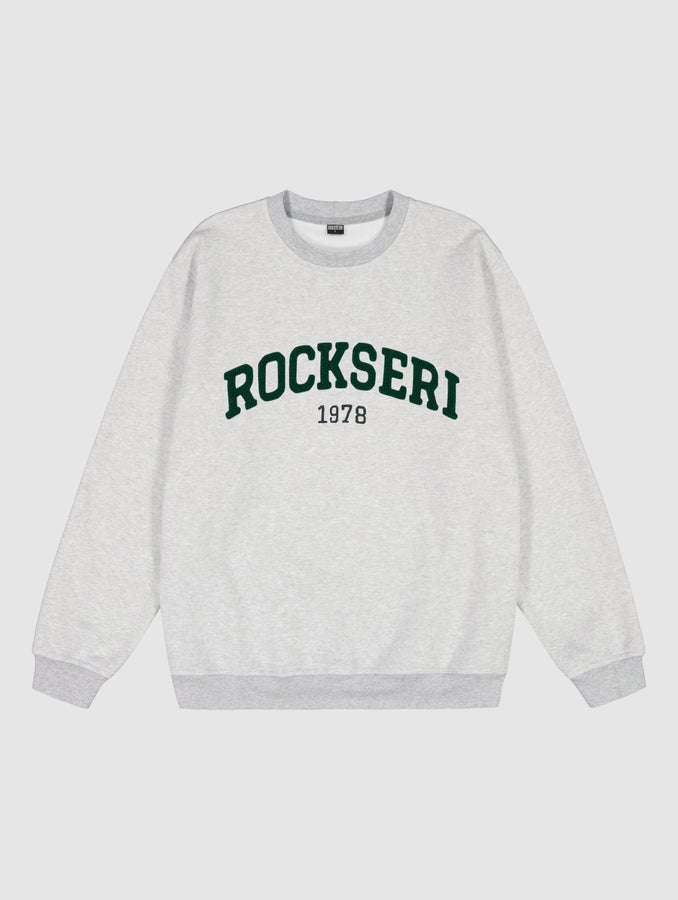 Aika-collegepaita, marmorinharmaa / chenille