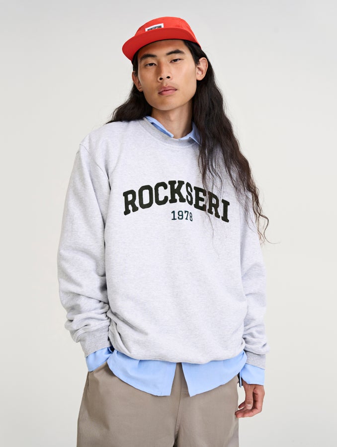 Aika-collegepaita, marmorinharmaa / chenille