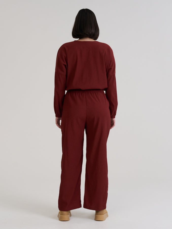 Bettina-housut, punaruskea