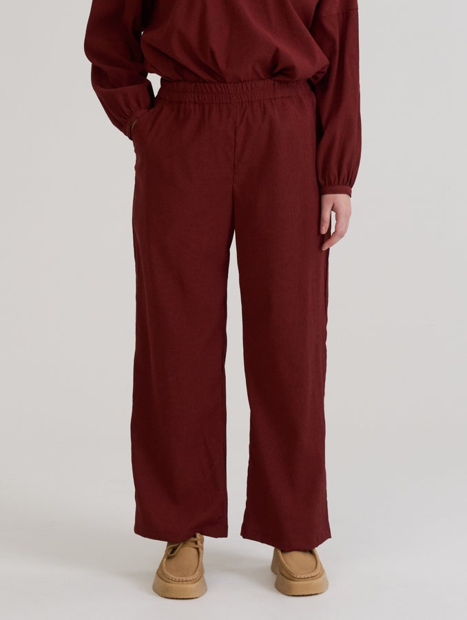 Bettina-housut, punaruskea