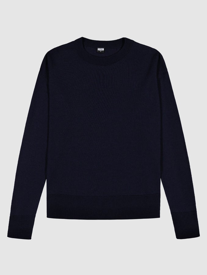 Helene-merinoneule, musteensininen