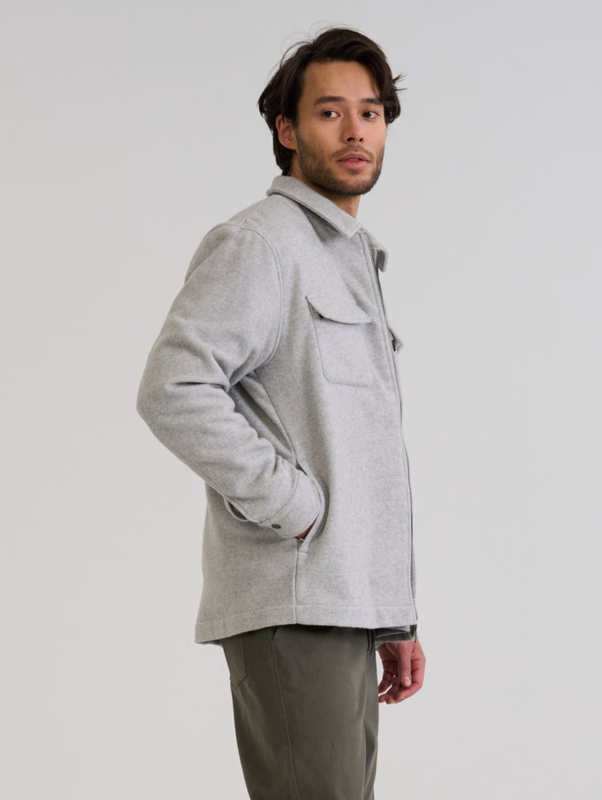 Jesper-villasekoitepaitatakki, marmorinharmaa