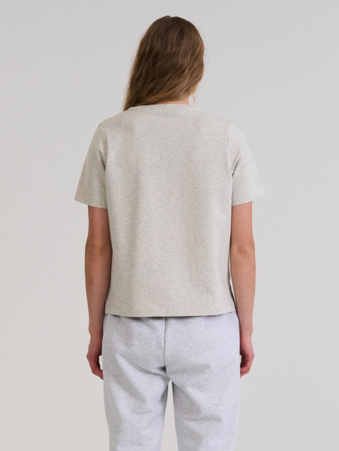 Laura-T-paita, marmorinharmaa