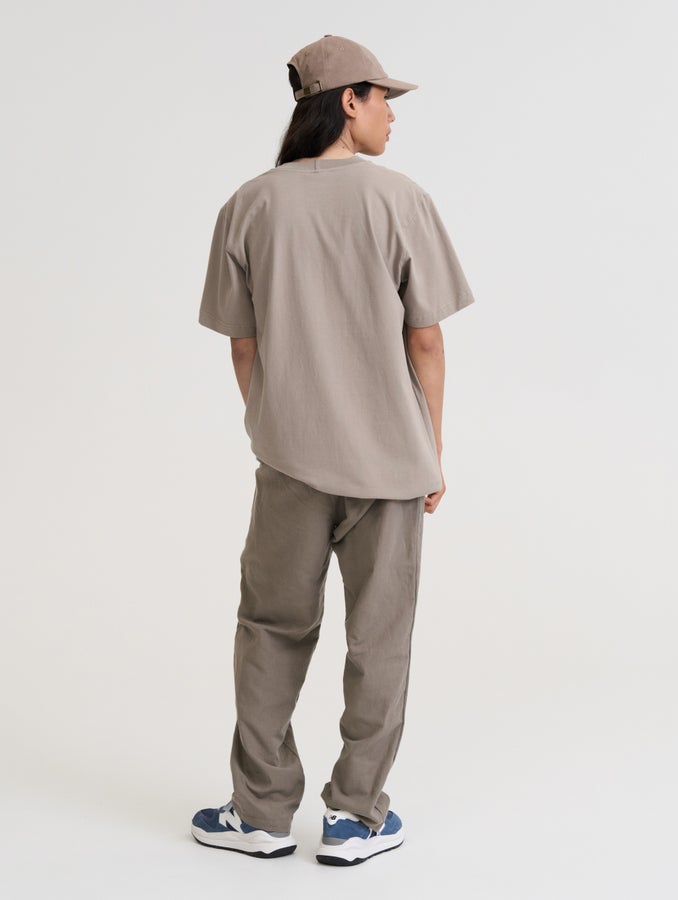 Maltti-T-paita, taupe / printti