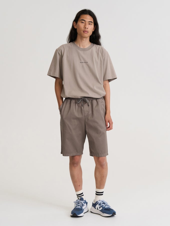 Maltti-T-paita, taupe / printti