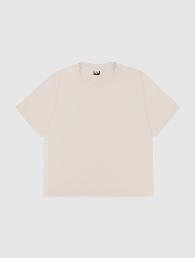 Naisten lyhyt T-paita, koivu