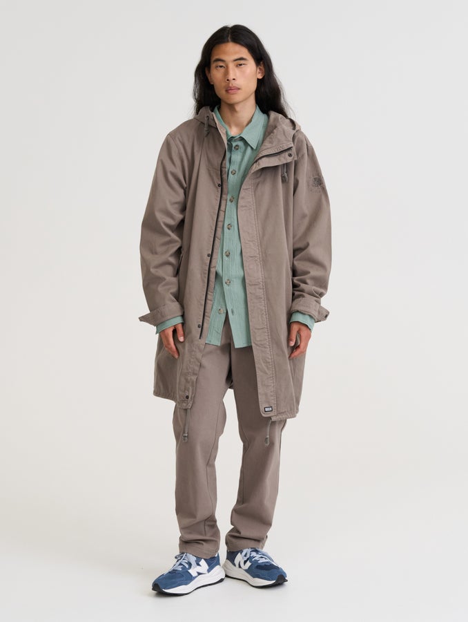 Pitk&auml; anorakki, taupe