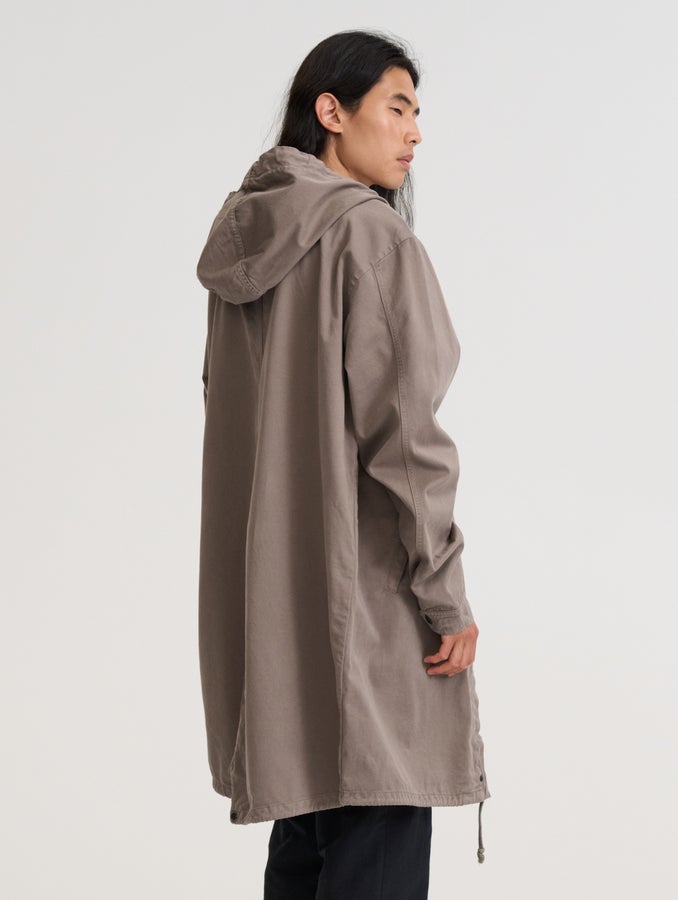 Pitk&auml; anorakki, taupe