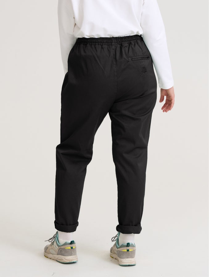 Suorat anorakkihousut, musta