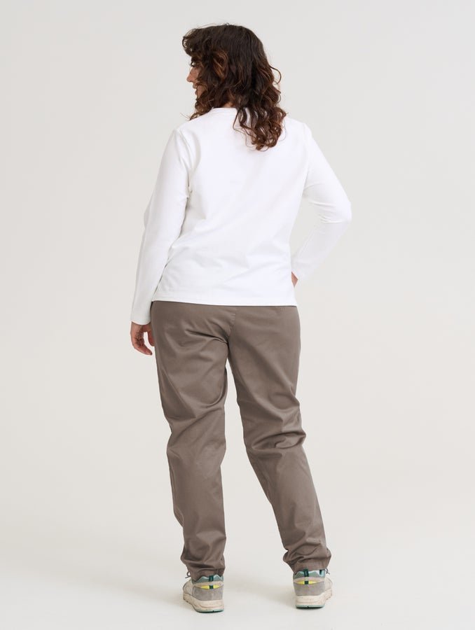 Suorat anorakkihousut, taupe