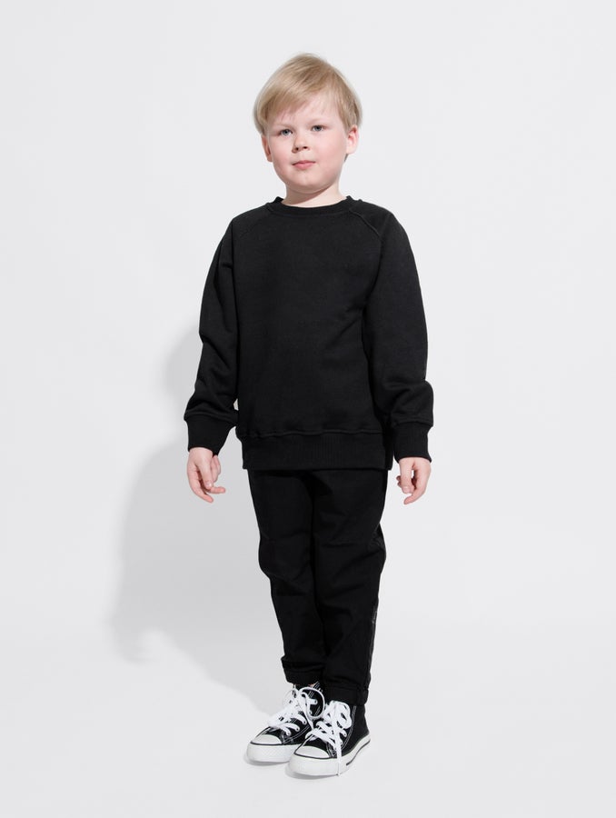 Lasten collegepaita, musta