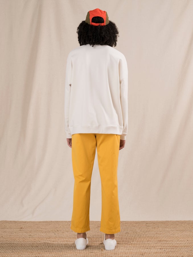 Senni-collegepaita, luonnonvalkoinen