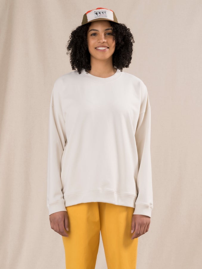 Senni-collegepaita, luonnonvalkoinen